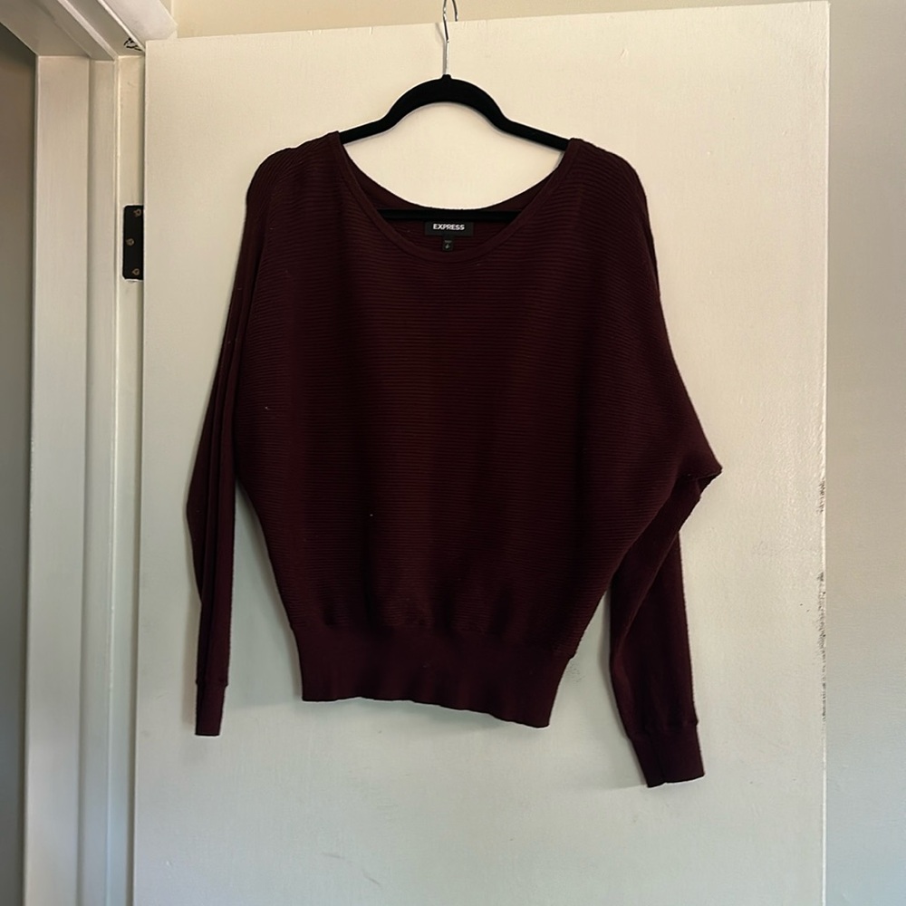 Express brugundy sweater